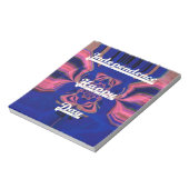 Abstracte Onafhankelijkheidsdag Celebration Art Notitieblok (Linkerzijde)