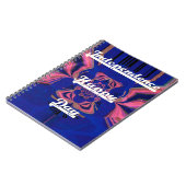 Abstracte Onafhankelijkheidsdag Celebration Art Notitieboek (Linkerzijde)