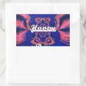 Abstracte Onafhankelijkheidsdag Celebration Art Rechthoekige Sticker (Tas)