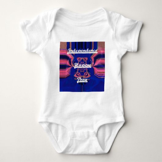Abstracte Onafhankelijkheidsdag Celebration Art Romper (Voorkant)