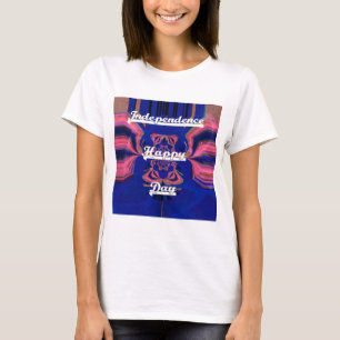 Abstracte Onafhankelijkheidsdag Celebration Art T-shirt