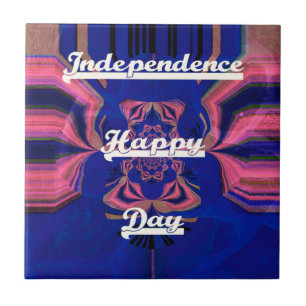Abstracte Onafhankelijkheidsdag Celebration Art Tegeltje