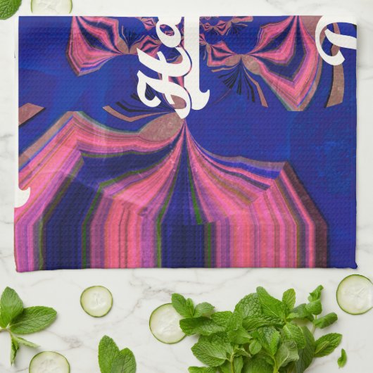 Abstracte Onafhankelijkheidsdag Celebration Art Theedoek (Gevouwen)