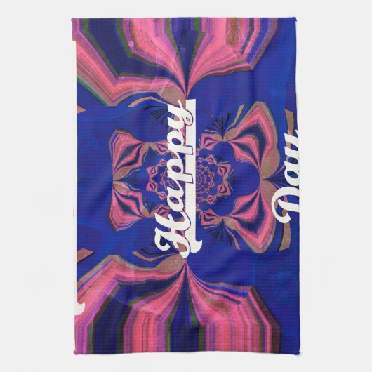 Abstracte Onafhankelijkheidsdag Celebration Art Theedoek (Verticaal)