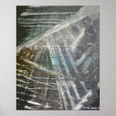 Abstracte onderaardse textuur schilderij poster (Voorkant)