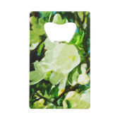 Abstracte onderdrukking van de gefragmenteerde len creditkaart flessenopener (Voorkant)