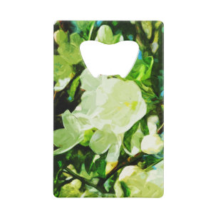 Abstracte onderdrukking van de gefragmenteerde len creditkaart flessenopener