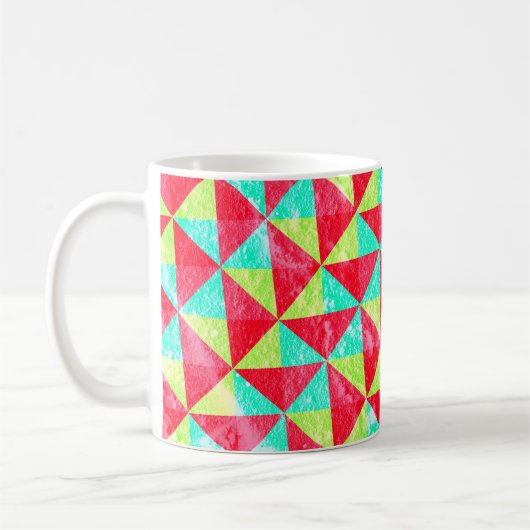 Abstracte ondergrondse structuurwandtextuur; koffiemok (Links)