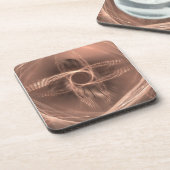 Abstracte onderwaterpropeller bier onderzetter (Linkerzijde)