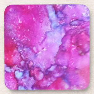 Abstracte onderzetters - Paarse edelsteen