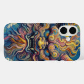 Abstracte Oni-demonenwolken Van Gogh gestyled Case-Mate iPhone Case (Achterkant (horizontaal))