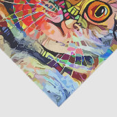 Abstracte ontkoppeling van kunstmozaïekkatten tissuepapier (Detail)