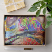 Abstracte ontkoppeling van kunstmozaïekkatten tissuepapier (Geschenk)