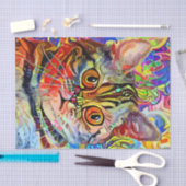 Abstracte ontkoppeling van kunstmozaïekkatten tissuepapier (Craft)