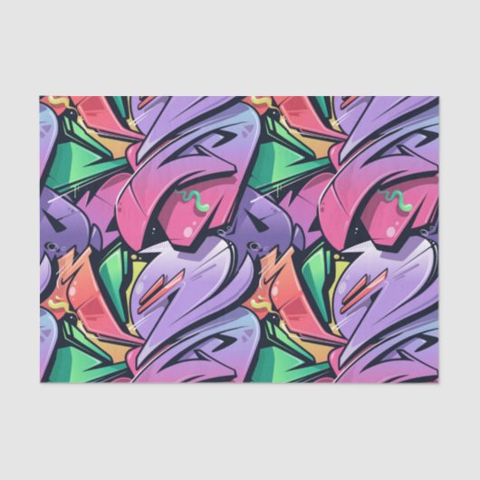 Abstracte ontkoppeling van kunstwerken tissuepapier (Voorkant)