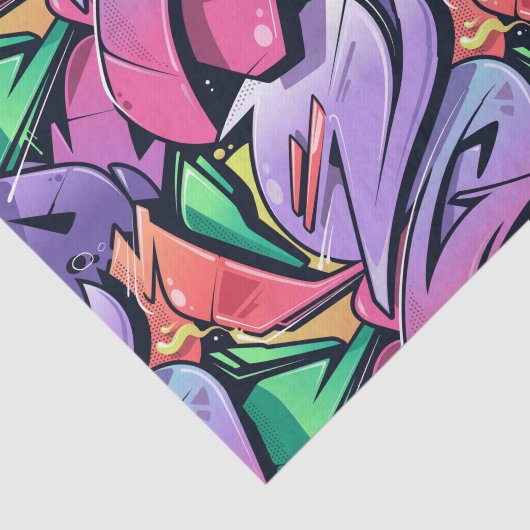 Abstracte ontkoppeling van kunstwerken tissuepapier (Detail)