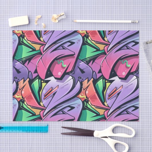 Abstracte ontkoppeling van kunstwerken tissuepapier (Craft)