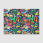 Abstracte ontkoppeling van ufo-aliens tissuepapier (Voorkant)