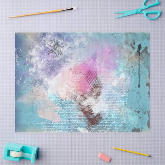 Abstracte ontkoppelingspagina-achtergrond verven tissuepapier (Craft)