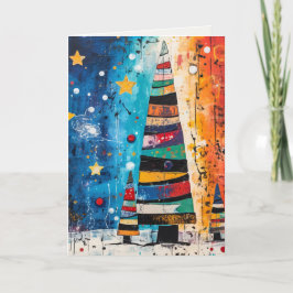 Abstracte Ontwerp Kerstkaarten Feestdagen Kaart