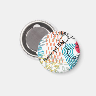 abstracte ontwerp magneet bloemen