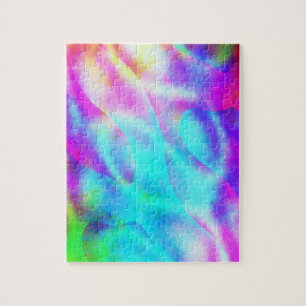 Abstracte ontwerp van regenboogstrook legpuzzel