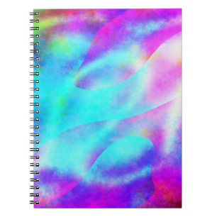 Abstracte ontwerp van regenboogstrook notitieboek