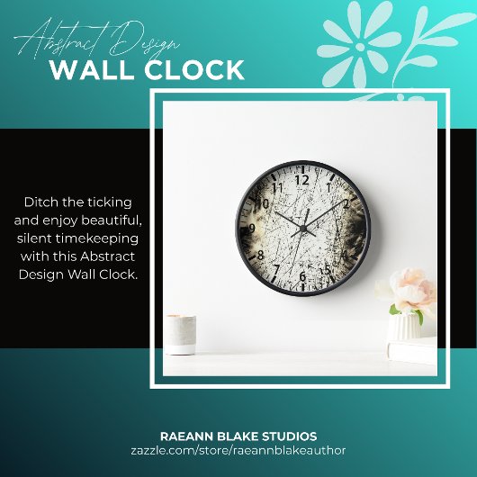 Abstracte ontwerp wandklok