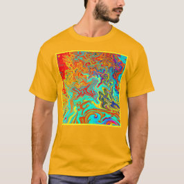 Abstracte ontwerpconcepten verkennen t-shirt