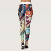 abstracte ontwerppatronen leggings (Achterkant)
