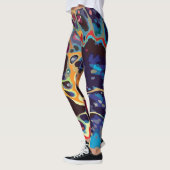 abstracte ontwerppatronen leggings (Links)