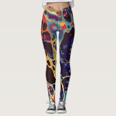 abstracte ontwerppatronen leggings (Voorkant)