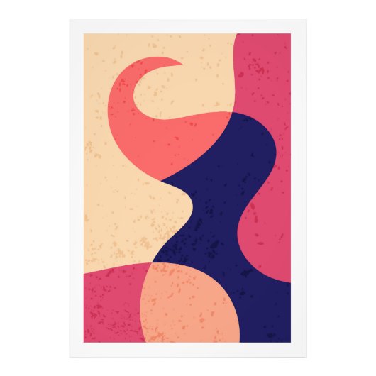 Abstracte ontwerpvormen foto afdruk (Voorkant)
