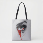 Abstracte Oog Canvas Tas (Voorkant)