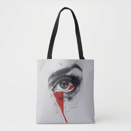 Abstracte Oog Canvas Tas (Voorkant)