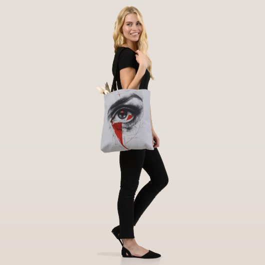 Abstracte Oog Canvas Tas (Op model)