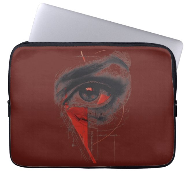 Abstracte Oog Laptophoes Laptop Sleeve (Voorkant)