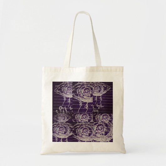 Abstracte oog tote bag (Voorkant)