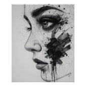 Abstracte oogclose-up perfect poster (Voorkant)