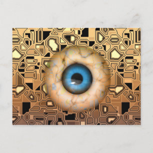 Abstracte oogkunst briefkaart