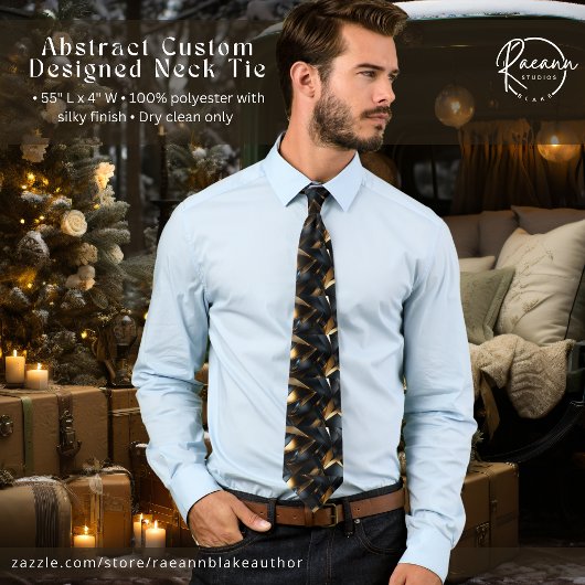 Abstracte op maat ontworpen Stropdas