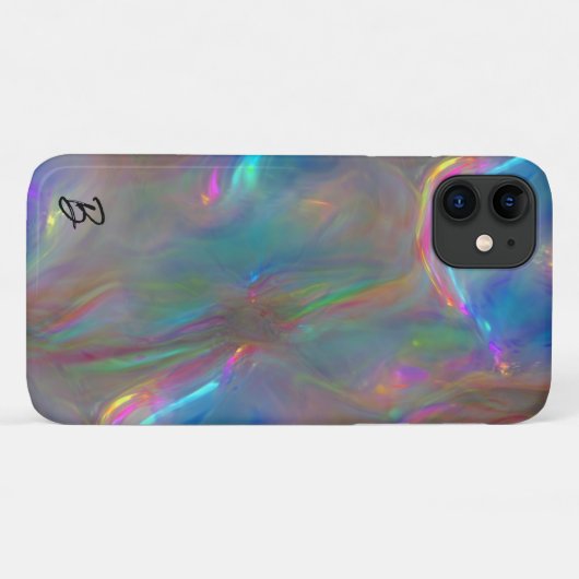 Abstracte Opal gepersonaliseerde telefoonhoes Case-Mate iPhone Case (Achterkant (horizontaal))
