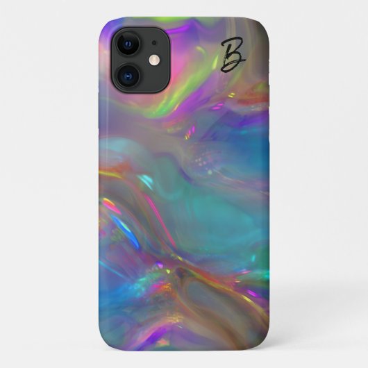 Abstracte Opal gepersonaliseerde telefoonhoes Case-Mate iPhone Case (Achterkant)