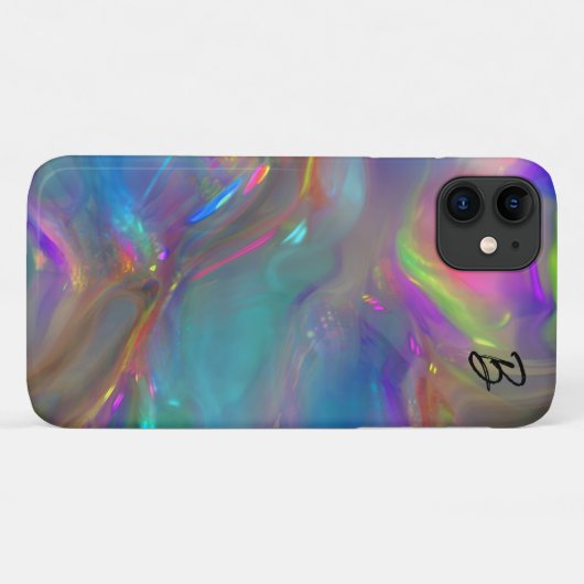 Abstracte Opal gepersonaliseerde telefoonhoes Case-Mate iPhone Case (Achterkant (horizontaal))