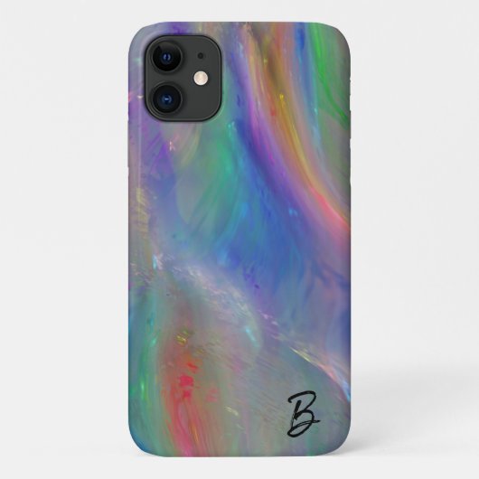 Abstracte Opal gepersonaliseerde telefoonhoes Case-Mate iPhone Case (Achterkant)