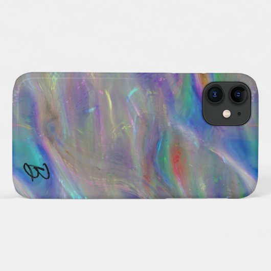 Abstracte Opal gepersonaliseerde telefoonhoes Case-Mate iPhone Case (Achterkant (horizontaal))