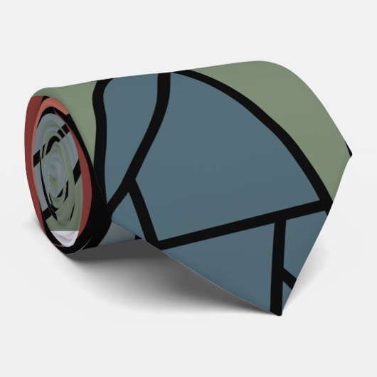 Abstracte openingen stropdas (Opgerold)