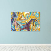 Abstracte opmaak voor berichten | Beste abstracte Canvas Afdruk (Insitu (Houten vloer))