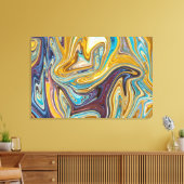 Abstracte opmaak voor berichten | Beste abstracte Canvas Afdruk (Insitu (Woonkamer))