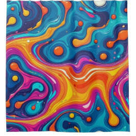 Abstracte oppervlakte kunstwerk 1200 - Douchegordi Douchegordijn